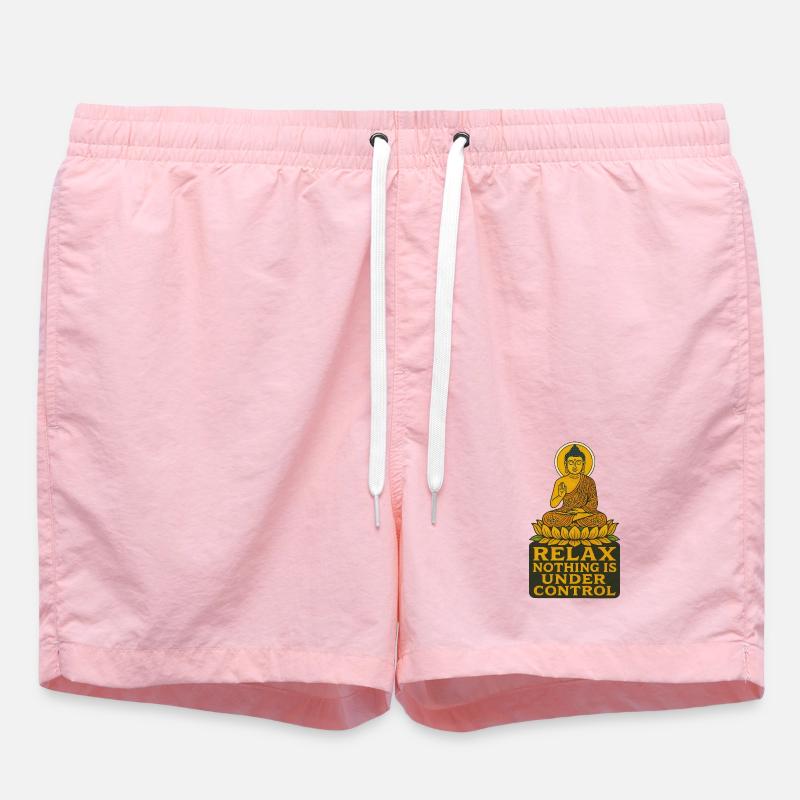 Relax nothing is in control - Swim Trunks - pink