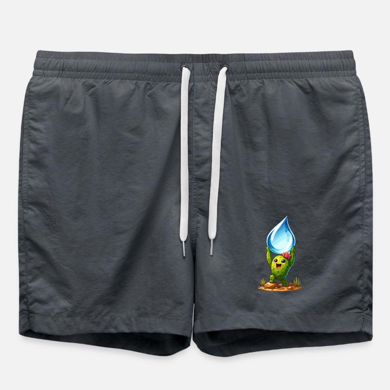 Cactus with Wasserklaer drops - Swim Trunks - undefined