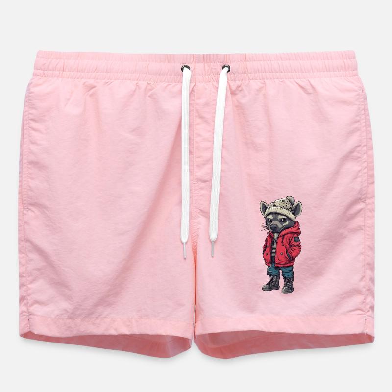 Hyène Drôle d’hiver - Short de bain - rose