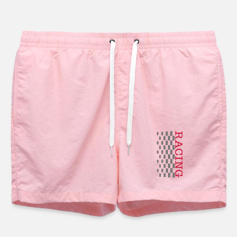 Drapeau de course - Short de bain - rose