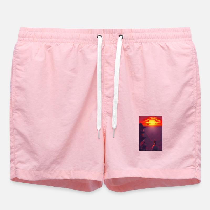Samurai 3 - Swim Trunks - pink