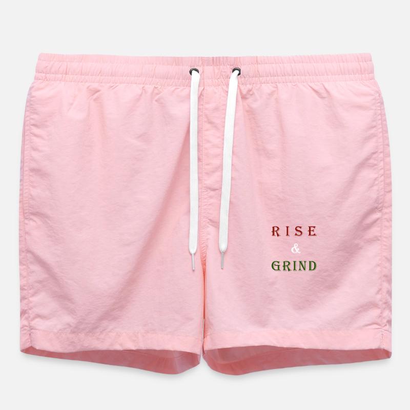 Conception de motivation Rising & Grinding - Short de bain - rose