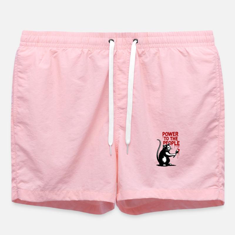Message rouge GraffitiCat - Short de bain - rose