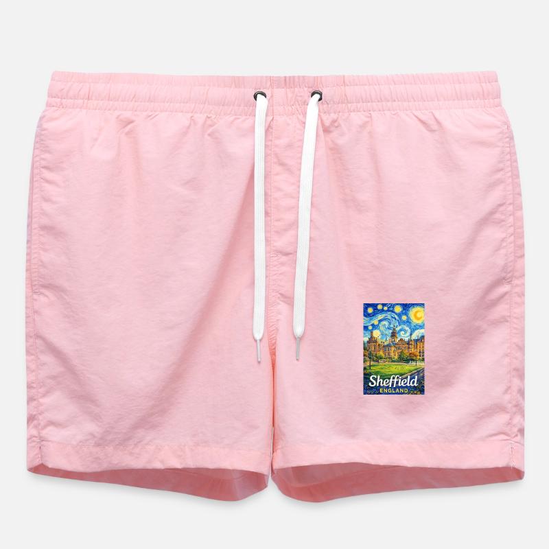 Sheffield, Angleterre - Short de bain - rose