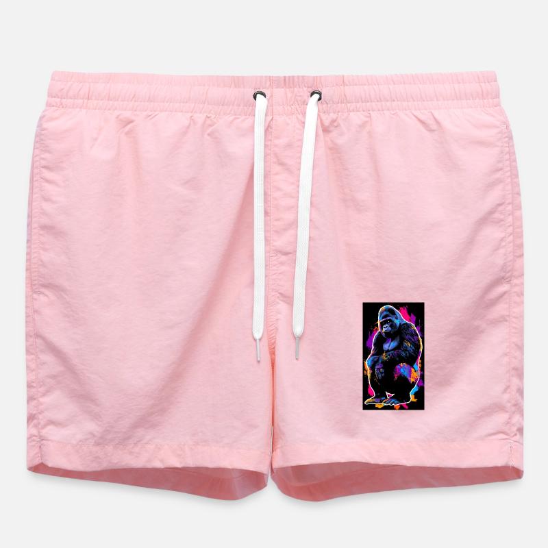 gorille - Short de bain - rose