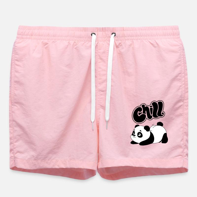 Panda et chill - Short de bain - rose