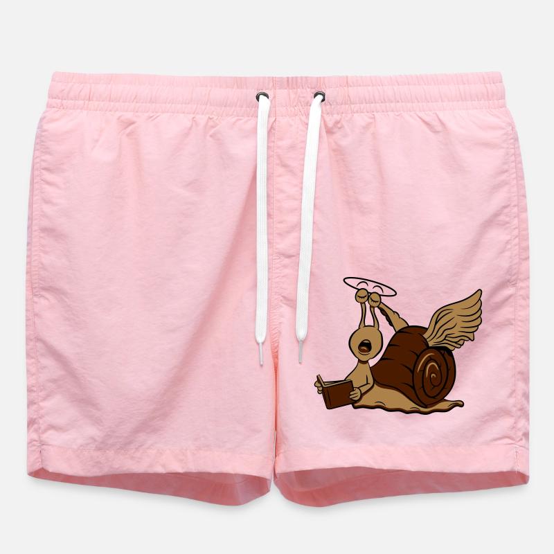 Snail funny angel - Swim Trunks - pink