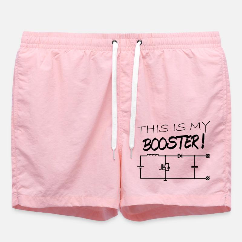 Schematic Booster Electronics Hardware - Swim Trunks - pink