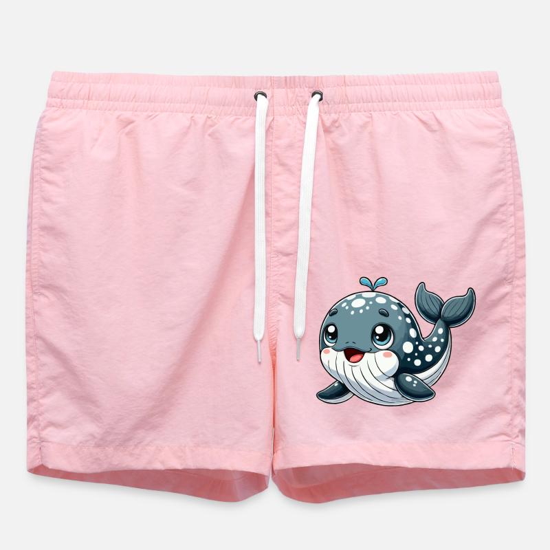 Bébé baleine - Short de bain - rose