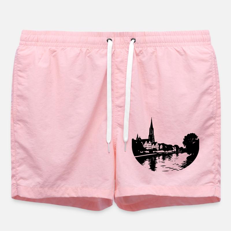 Danube à Ulm - Short de bain - rose