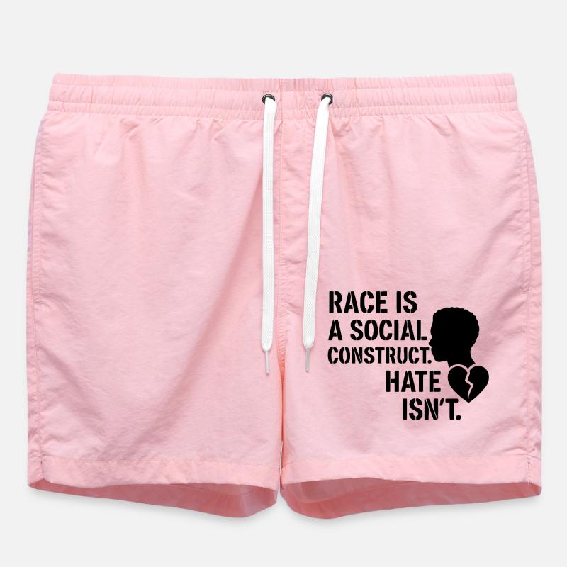 Hate is no social construct - Swim Trunks - pink