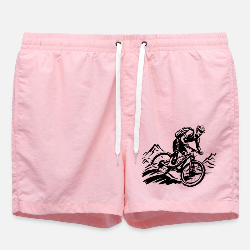 Mountain biker mountain bike - Swim Trunks - pink