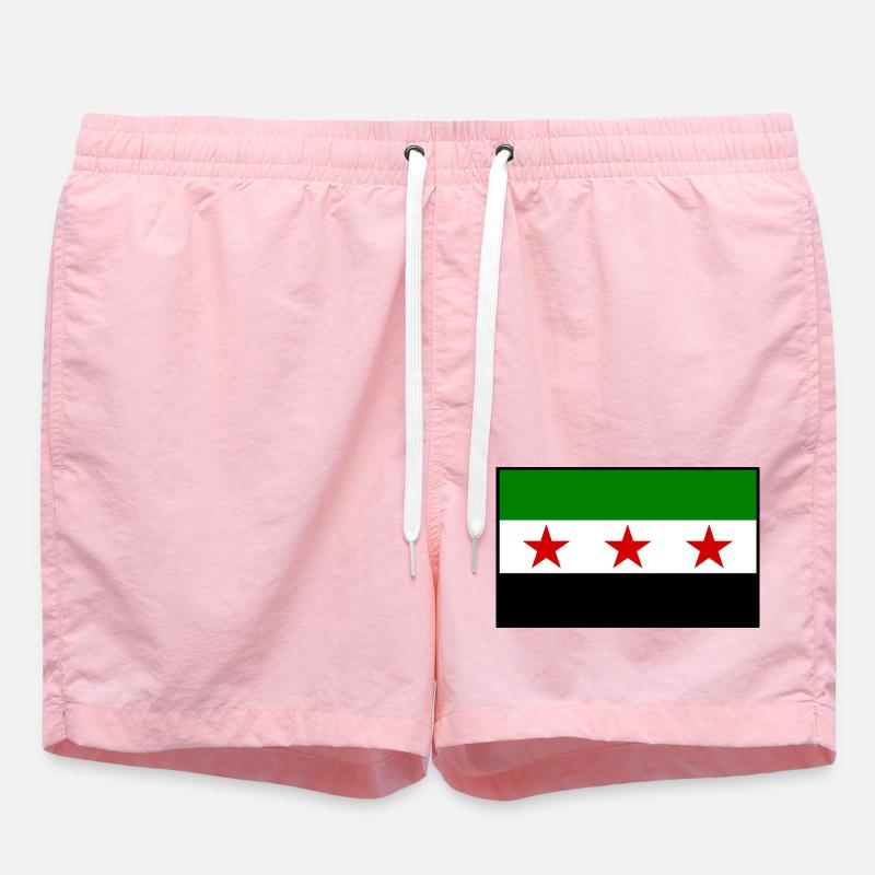 Drapeau de la Syrie - Short de bain - rose