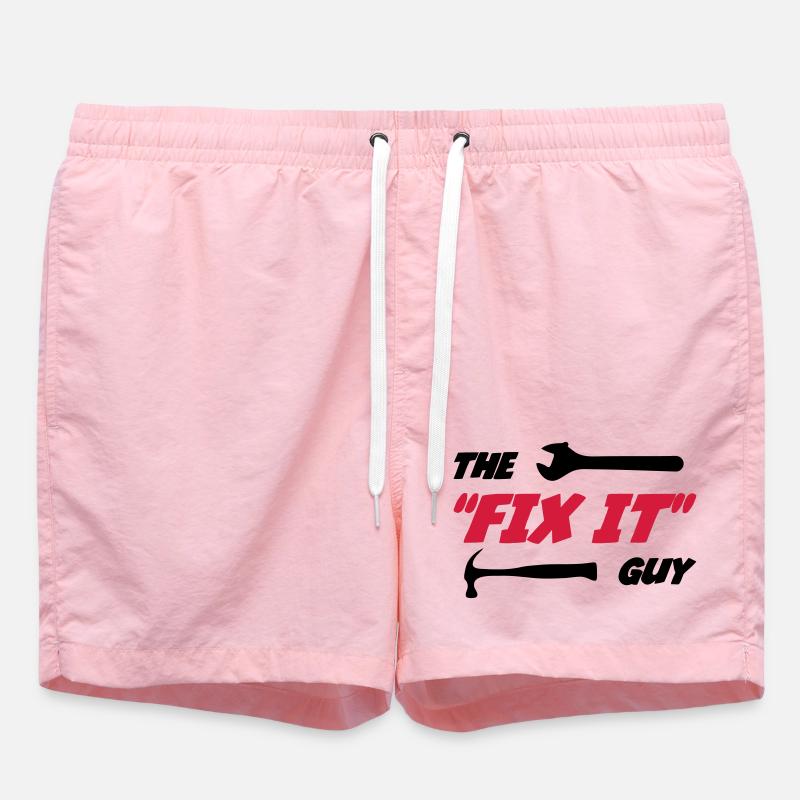 Der "Fix it" Guy 🔨 - Badeshorts - Pink