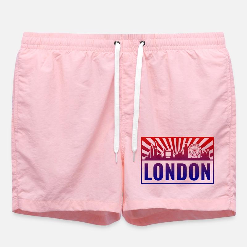 Silhouette de London Gradient - Short de bain - rose