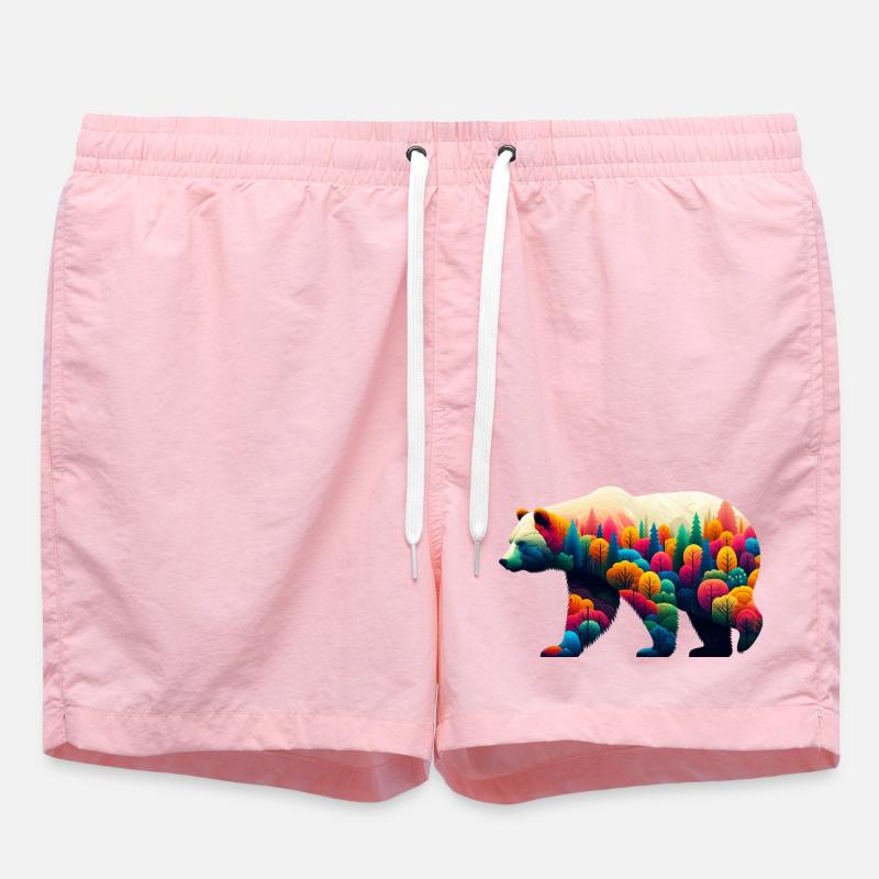 Bear - Swim Trunks - pink