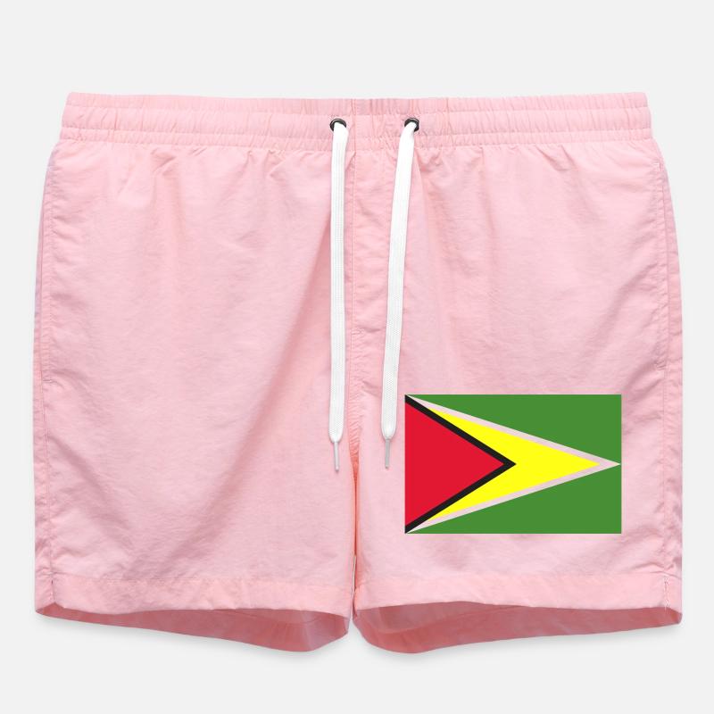Drapeau du Guyana - Short de bain - rose