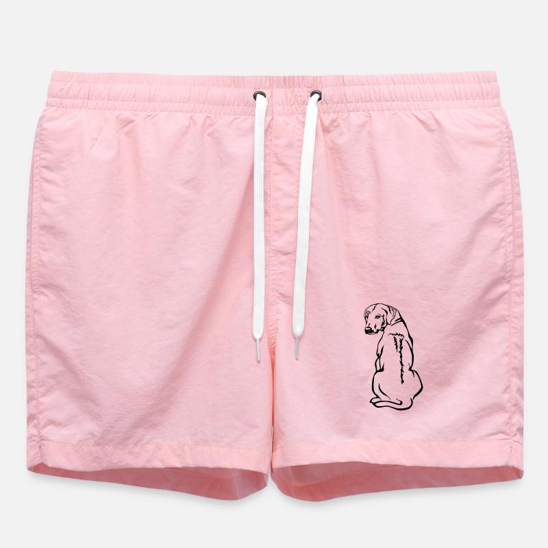 Rhodesian Ridgeback - Swim Trunks - pink