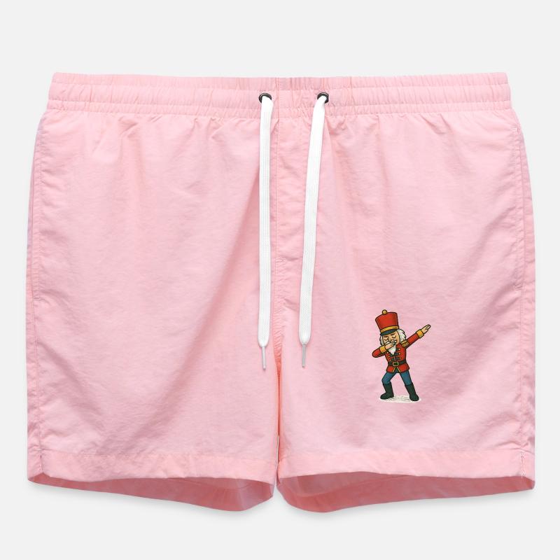Nutcracker Dabbing Dance - Swim Trunks - pink