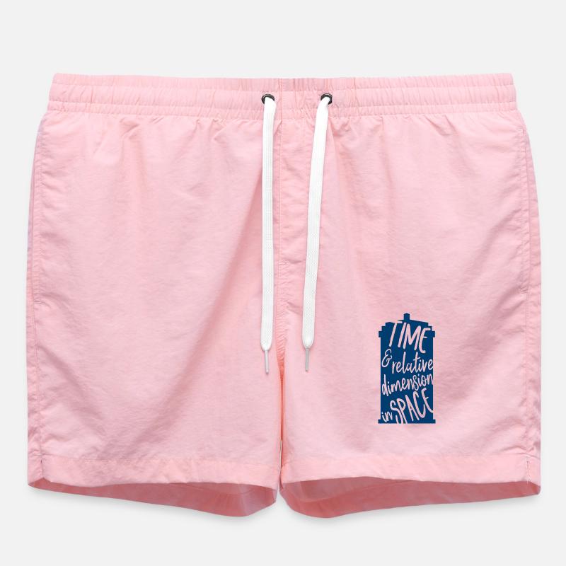 Time and Relative Dimension in Space - Swim Trunks - pink