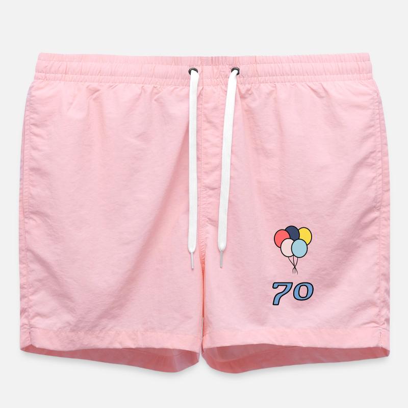 70. 70 YEARS. 70th ANNIVERSARY - Swim Trunks - pink