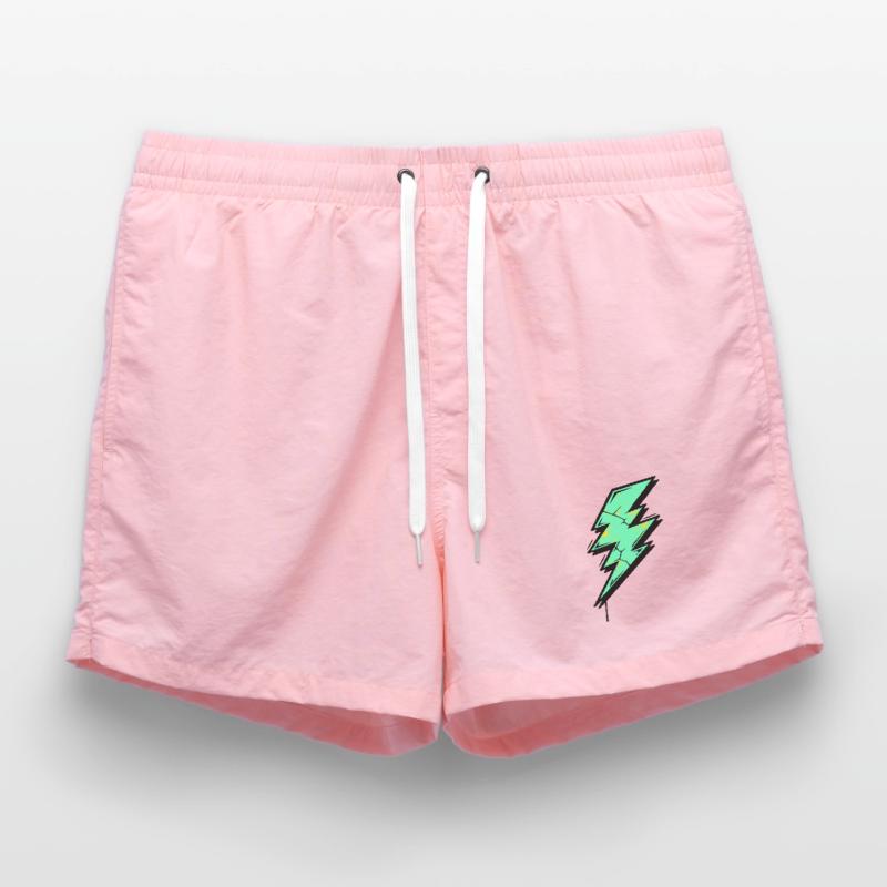 Style Éclair Éclair Abstrait Short de bain