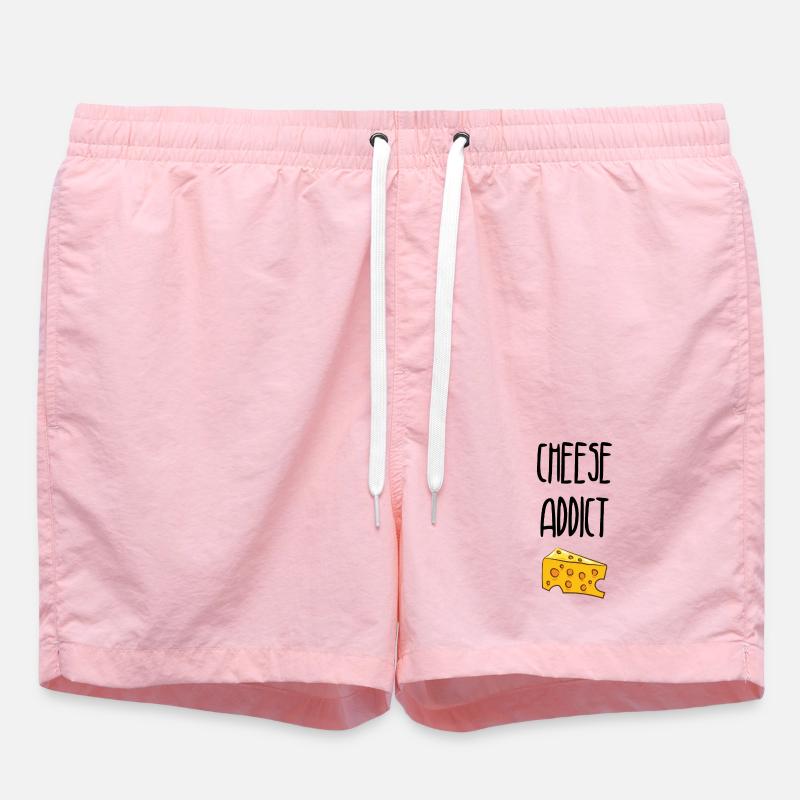Cheese Addict / Accro au fromage - Short de bain - rose