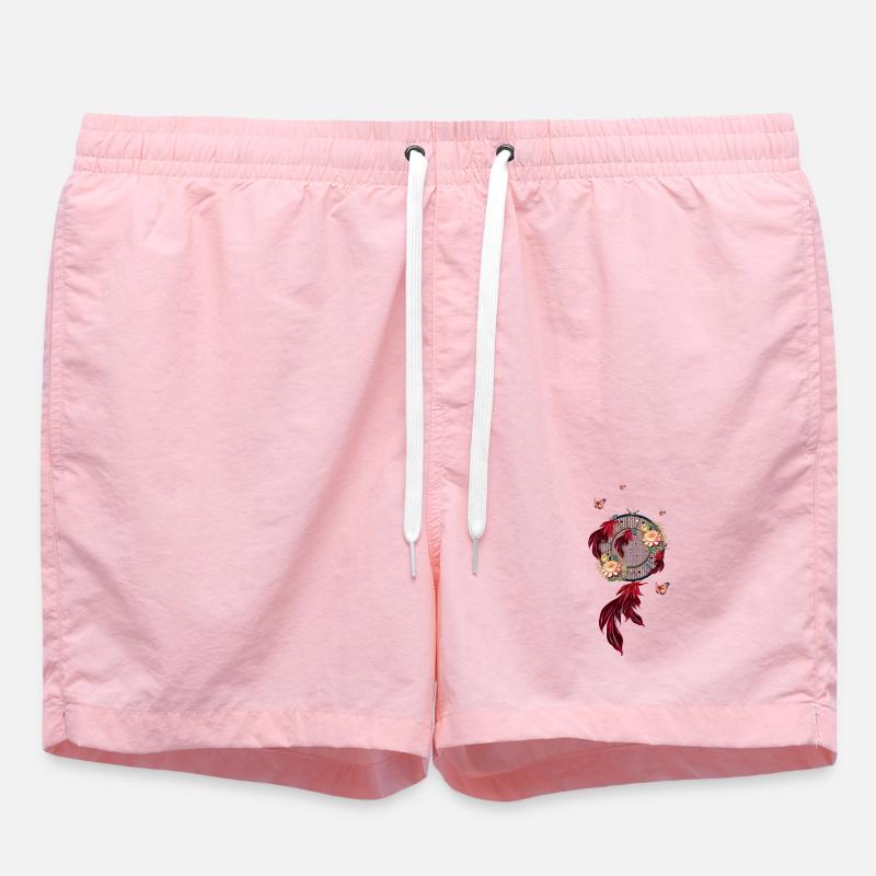 Wunderbare Traumfänger und Schmetterlinge. - Badeshorts - Pink