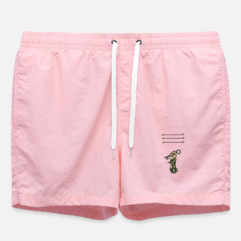 Solid like Oliven trees - Swim Trunks - pink