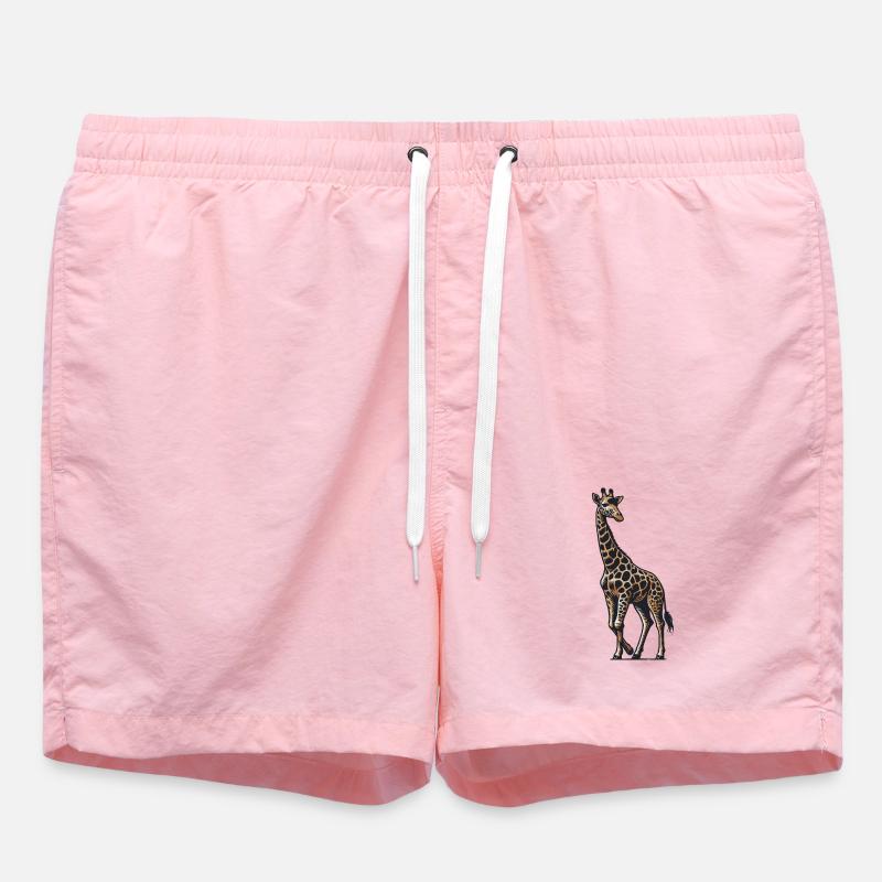 Girafe - Short de bain - rose