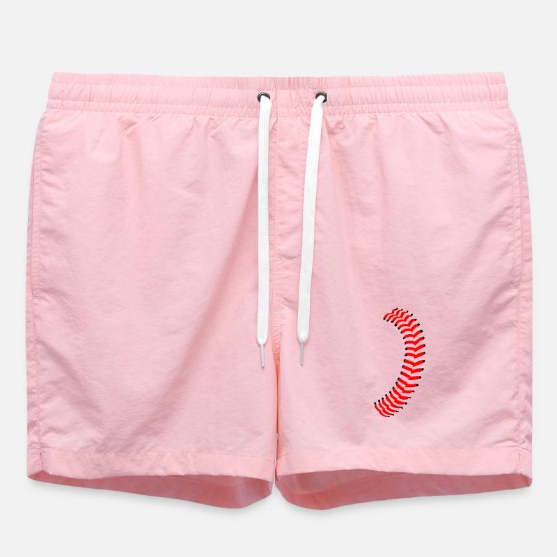 Base-ball - Short de bain - rose