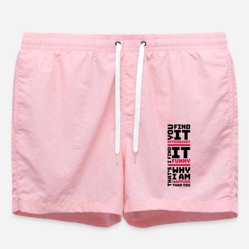 You find it offensive - Badeshorts - Pink