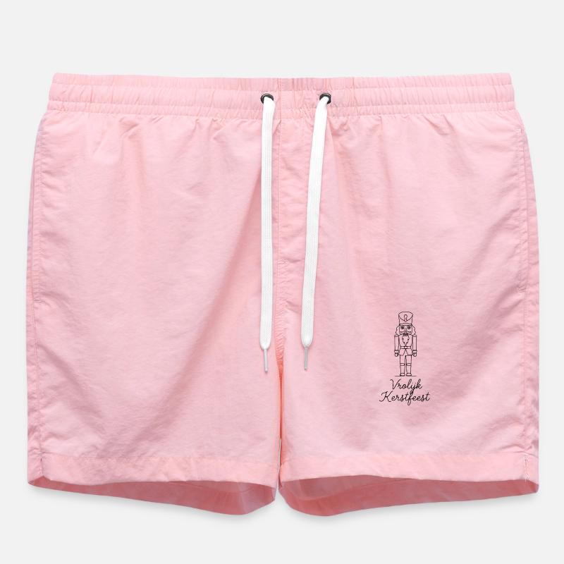 Vrolijk Kerstfeest Nutcracker Christmas - Swim Trunks - pink