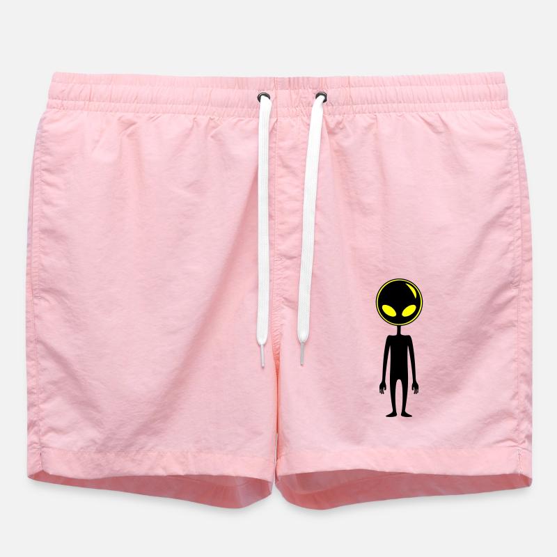 Alien Außerirdischer - Swim Trunks - pink