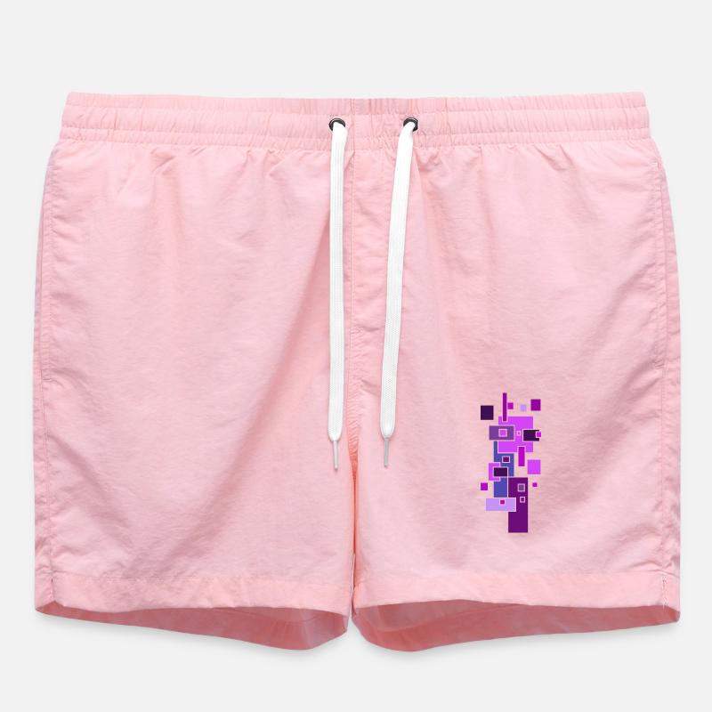 Building Blocks Architecture Pattern - Swim Trunks - pink