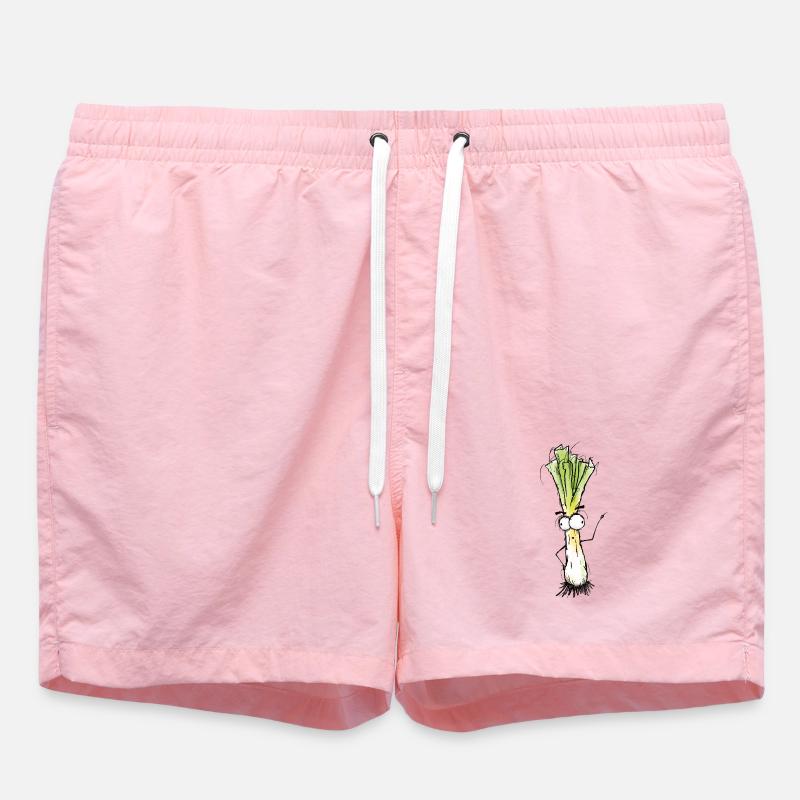 Poireau - Short de bain - rose