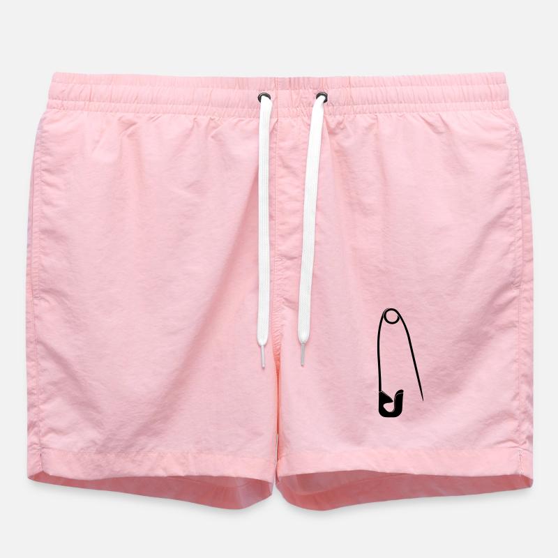 Sicherheitsnadel - Badeshorts - Pink