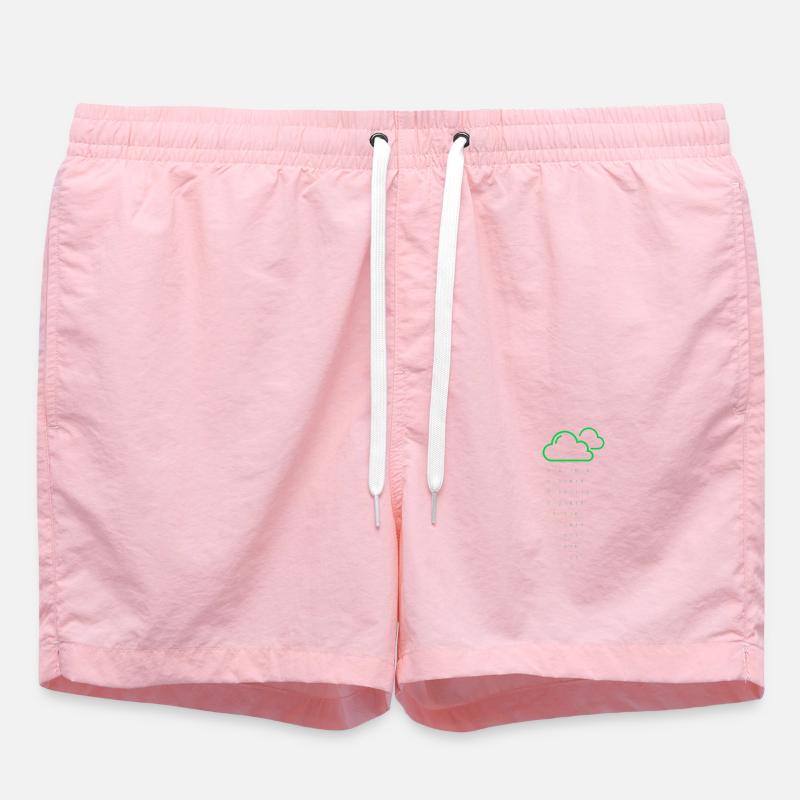 Cloud rain code - Swim Trunks - pink