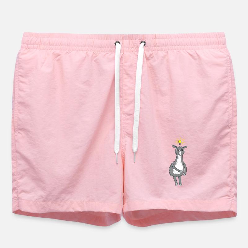 Lama a une idée - Short de bain - rose