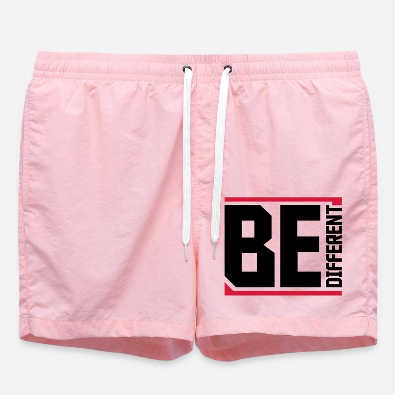Soyez différent Logo Design - Short de bain - rose