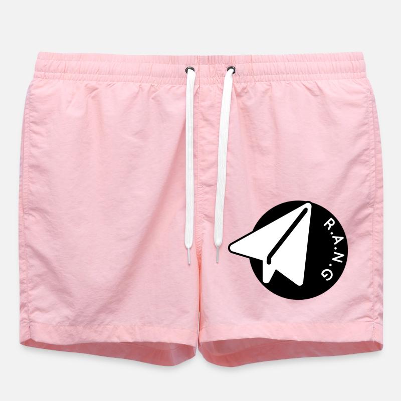 Airplane Logo - Swim Trunks - pink