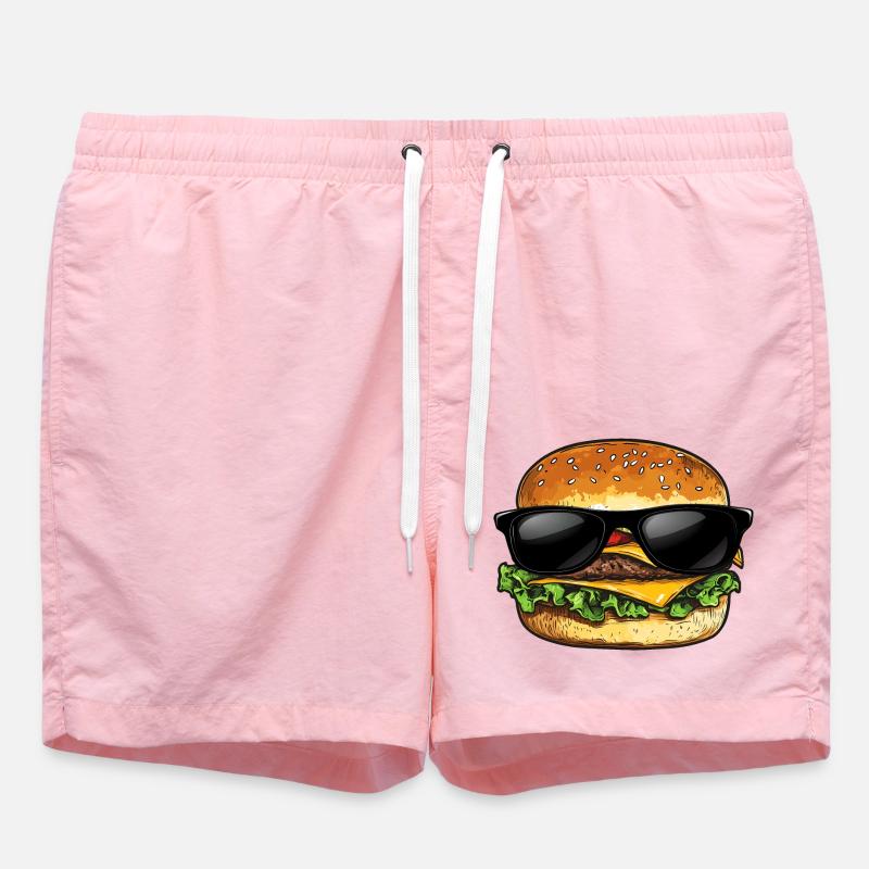 Hamburger Lunettes de soleil Burger - Short de bain - rose