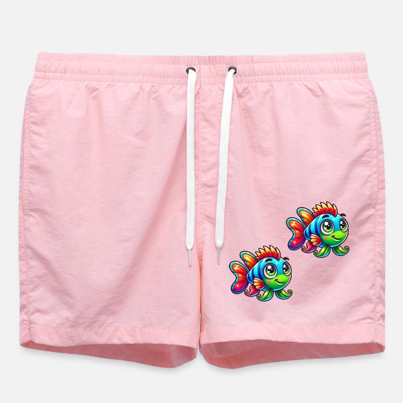 fish comic 2 - Badeshorts - Pink