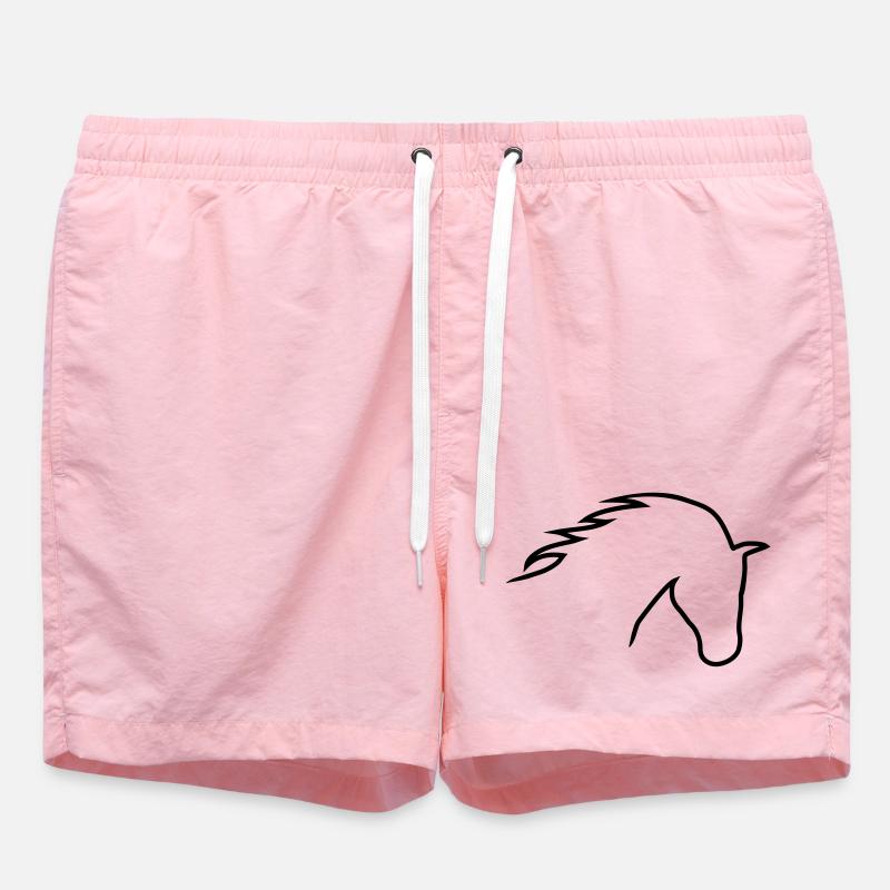 Horsehead - Swim Trunks - pink