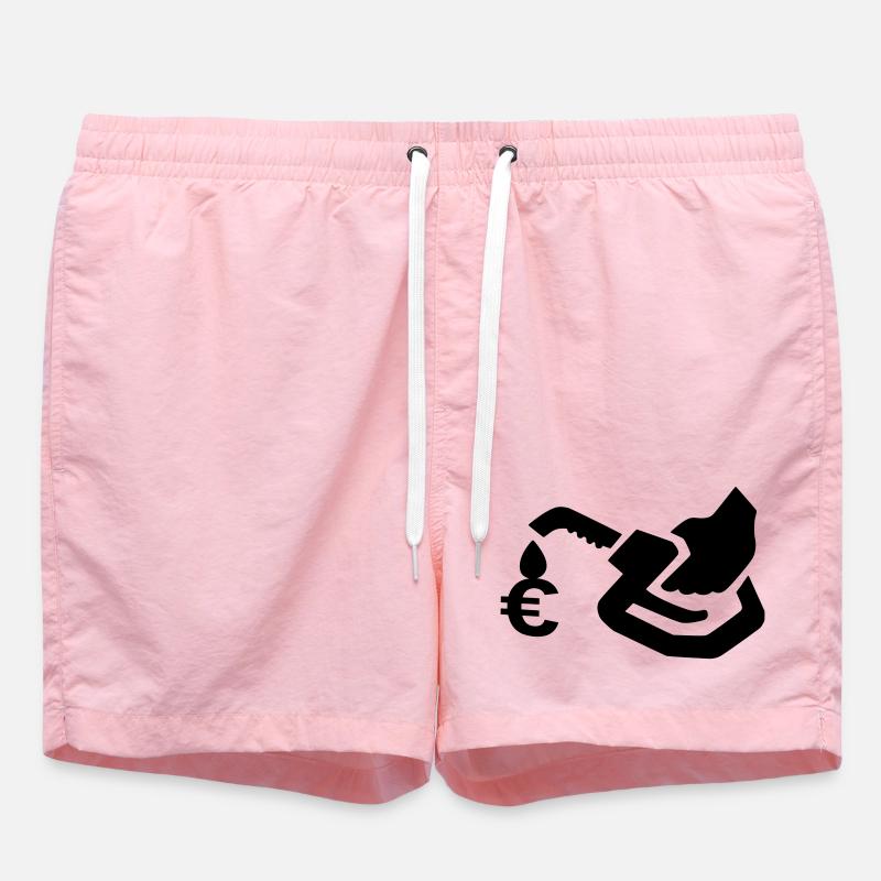 pompe à essence - Short de bain - rose