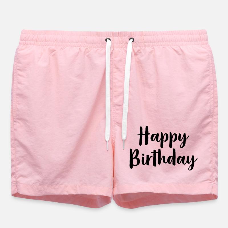 Joyeux anniversaire - Short de bain - rose