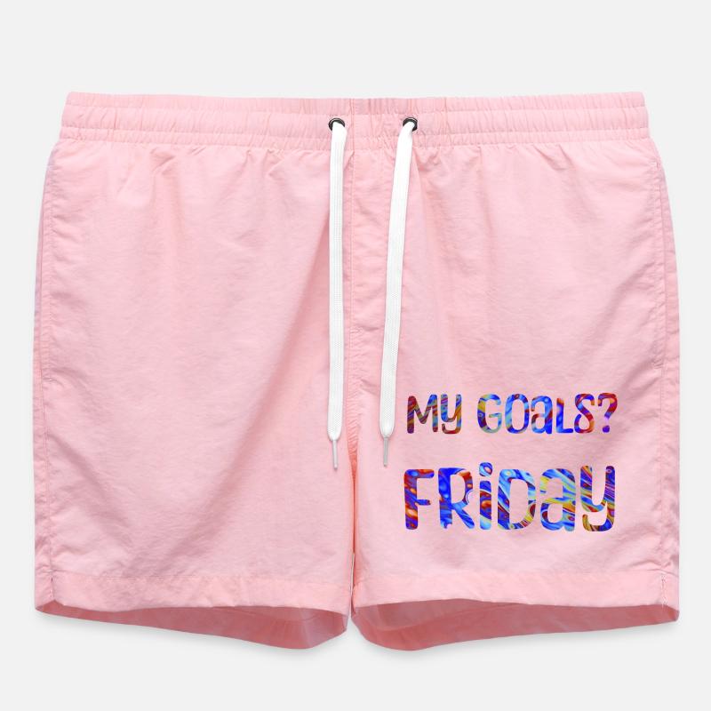 Mes objectifs ? Vendredi - Mon objectif? Vendredi - Short de bain - rose