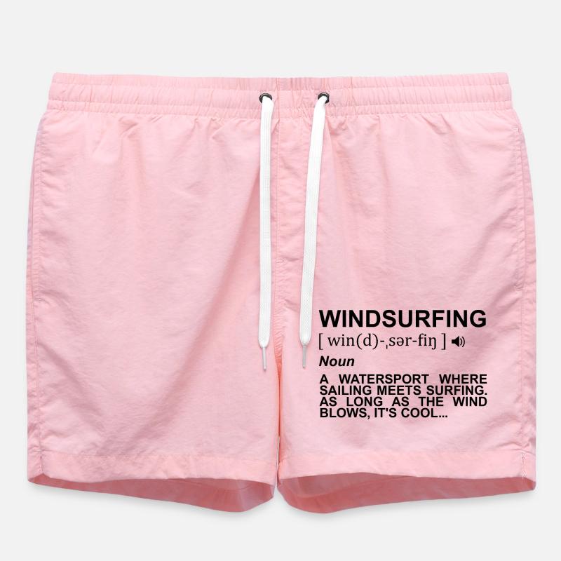 Windsurfing Dictionary - Swim Trunks - pink