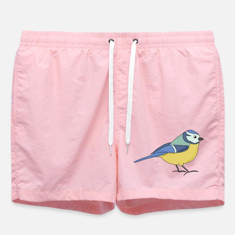 small blue, multicoloured - Swim Trunks - pink