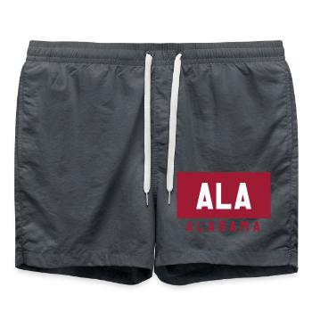 Alabama ALA Typografische Flagge - Badeshorts -  - Vorne